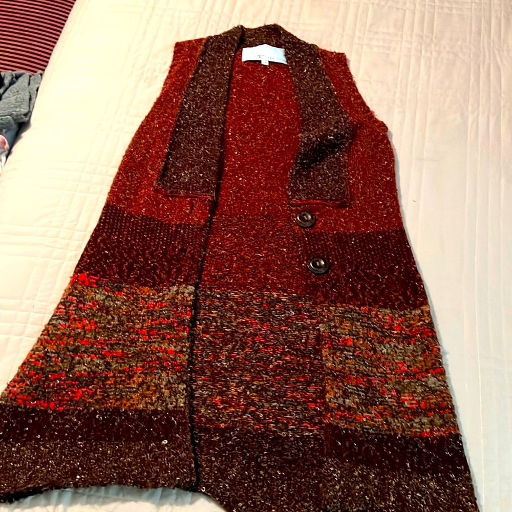 Women’s small long sweater vest